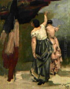Etude De Deux Femmes De Dos Etude De Deux Femmes De Dos
