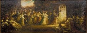 Scene De Mariage by Henri Rolland
