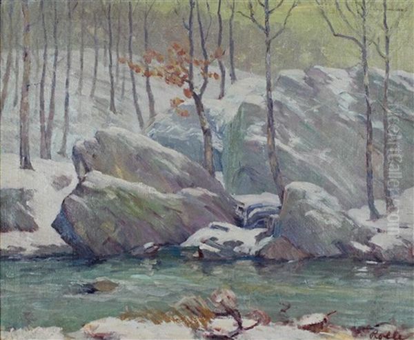 Rock Creek In Winter - view 1