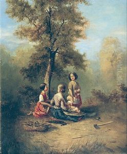 Kinder Unter Einem Baum by Gustav Rolle