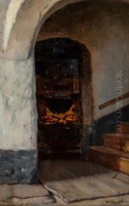 The Hearth by Julius Rolshoven