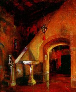 Interior Scene With Figure