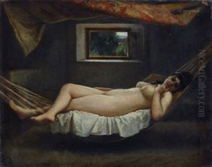 Nudo Sdraiato by Angiolo Romagnoli