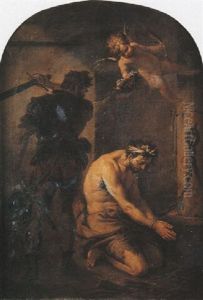 La Decollation De Saint Jean Baptiste by Jacques (Le Romain) Dumont