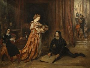 Columbus And Isabella by Anton Romako