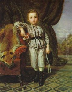 Ganzfiguriges Portrait Eines Knaben (christian Satzgers?) by Anton Romako