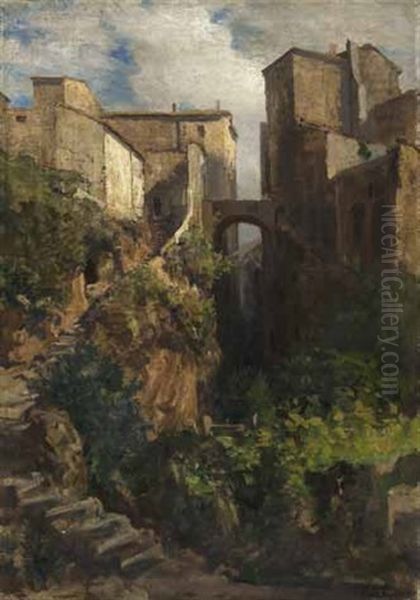 Burgruine In Der Morgensonne - view 1