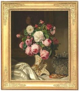 Jozsef . Still-life With Roses, Casket And Bracelets