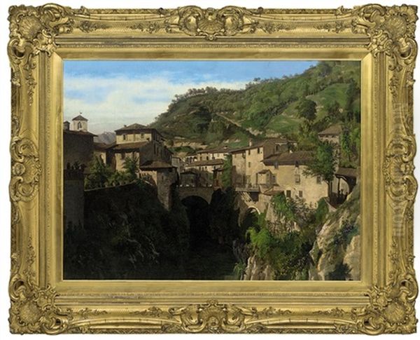 An Italian Hillside Town - view 1