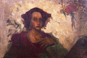 Portrait Of A Woman by Leopoldo Romanach