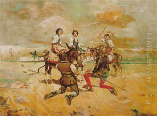 Don Quijote, Sancho Y Las Tres Marias - view 1