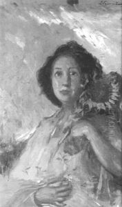 Woman With Sunflower
