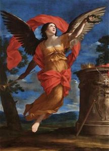 Allegory Of Fame by Giovanni Francesco Romanelli
