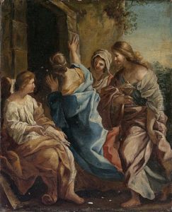 Die Drei Marien Am Grabe Christi by Giovanni Francesco Romanelli
