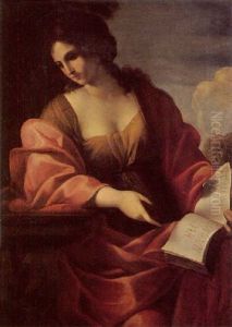 Une Sibylle Ou Memento Mori by Giovanni Francesco Romanelli