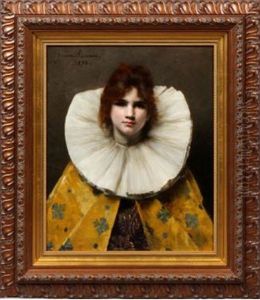 Portrait Of A Young Girl by Juana Romani