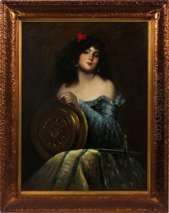 Seated Young Woman by Juana Romani