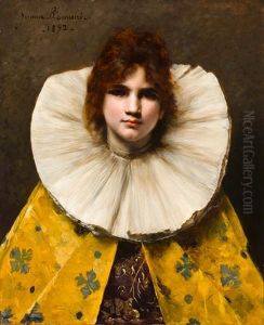 A Portrait Of A Young Girl With A Ruffled Collar A Portrait Of A Young Girl With A Ruffled Collar