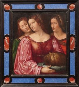 Salome Mit Dem Haupt Johannes Des Taufers by Gerolamo Romanino