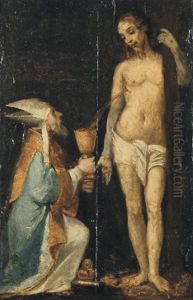Papst Gregor Der Grose Empfangt In Einem Kelch Das Blut Aus Der Wunde Christi Papst Gregor Der Grose Empfangt In Einem Kelch Das Blut Aus Der Wunde Christi