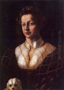 Portrait De Jeune Femme Avec Son Petit Chien