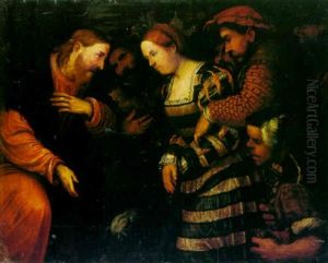 Christ And The Woman Taken Into Adultery