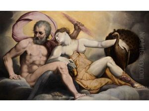 Jupiter Und Juno by Giulio Romano (Orbetto)