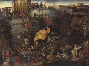The Capture Of Carthage by Giulio Romano (Orbetto)