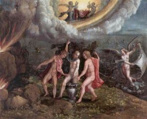 Jupiter, Neptune And Pluto Drawing Lots For Their Kingdom