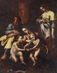 The Holy Family by Giulio Romano (Orbetto)