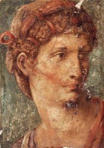 Head Of A Roman Woman, Wearing An Elaborate Headdress