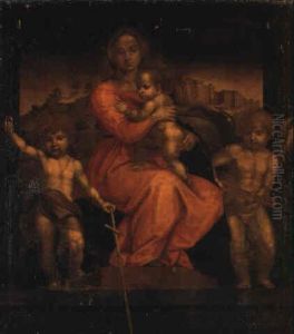 La Madonna Col Bambino Tra S. Giovannino E Un Angioletto La Madonna Col Bambino Tra S. Giovannino E Un Angioletto