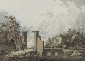 Huntsman Near A Classical Gate by Cornelis Borsteegh