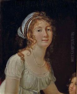 Autoportrait Presume De L"artiste En Compagnie De Sa Fille by  Romany (Adele Romanee)