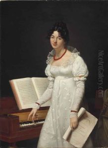 Portrait Of A Lady, Three-quarter Length by  Romany (Adele Romanee)