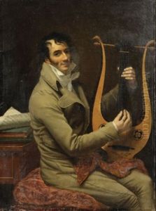 Portrait De Jean Dominique Fabry Garat S'accompagnant A La Lyre Portrait De Jean Dominique Fabry Garat S'accompagnant A La Lyre