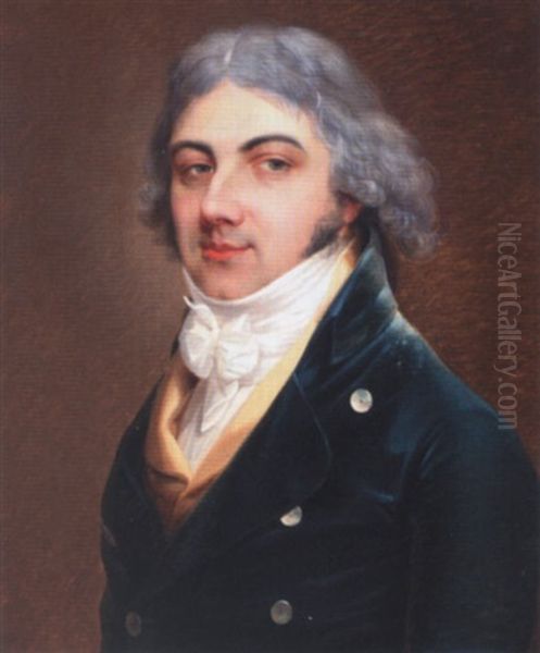 Portrait Of A Man Wearing A Green Jacket And A White Shirt - view 1