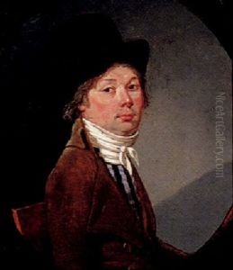 Portrait Of A Man, Half Length, Seated Wearing A Black Top Hat Portrait Of A Man, Half Length, Seated Wearing A Black Top Hat