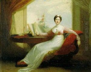 Konigin Hortense An Einem Bibliothekstisch Sitzend Konigin Hortense An Einem Bibliothekstisch Sitzend