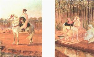 Cavalier Marocain (+ Le Vent Dans La Palmeraie De Biskra, Verso)