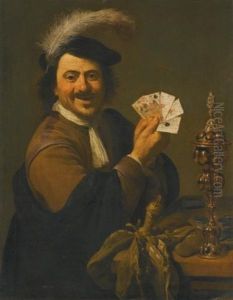 A Card Player Showing His Hand