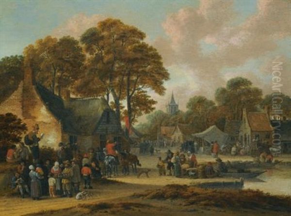A Village Market Scene - view 1