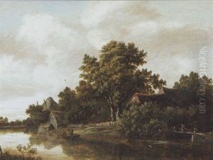 Rivierlandschap In De Omgeving Van Haarlem