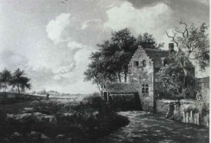 Dutch Landscape With An Angler By A Watermill
