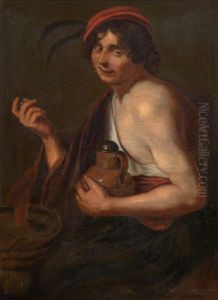 Youth Smoking A Pipe by Theodoor Rombouts