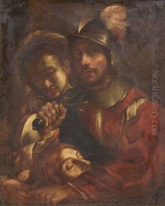 David E Gionata Con La Testa Di Golia by Theodoor Rombouts
