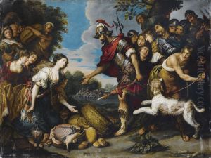 David And Abigail by Theodoor Rombouts