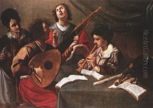 Musizierende Gesellschaft by Theodoor Rombouts