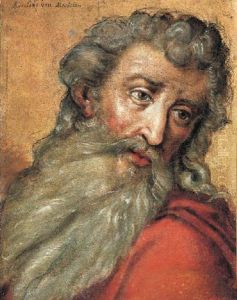 The Head Of A Bearded Man Looking To The Left