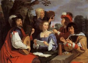 Die Funf Sinne by Theodoor Rombouts